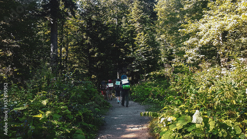 Hike to Fisht Tourism Shelter in Autumn