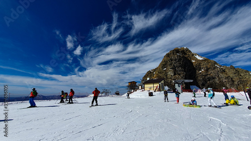 Station Black Pyramid in the ski resort of Krasnaya Polyana