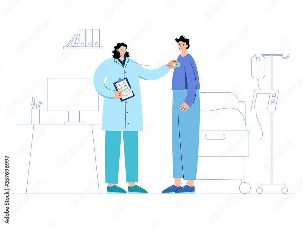 Clinic and doctor concept