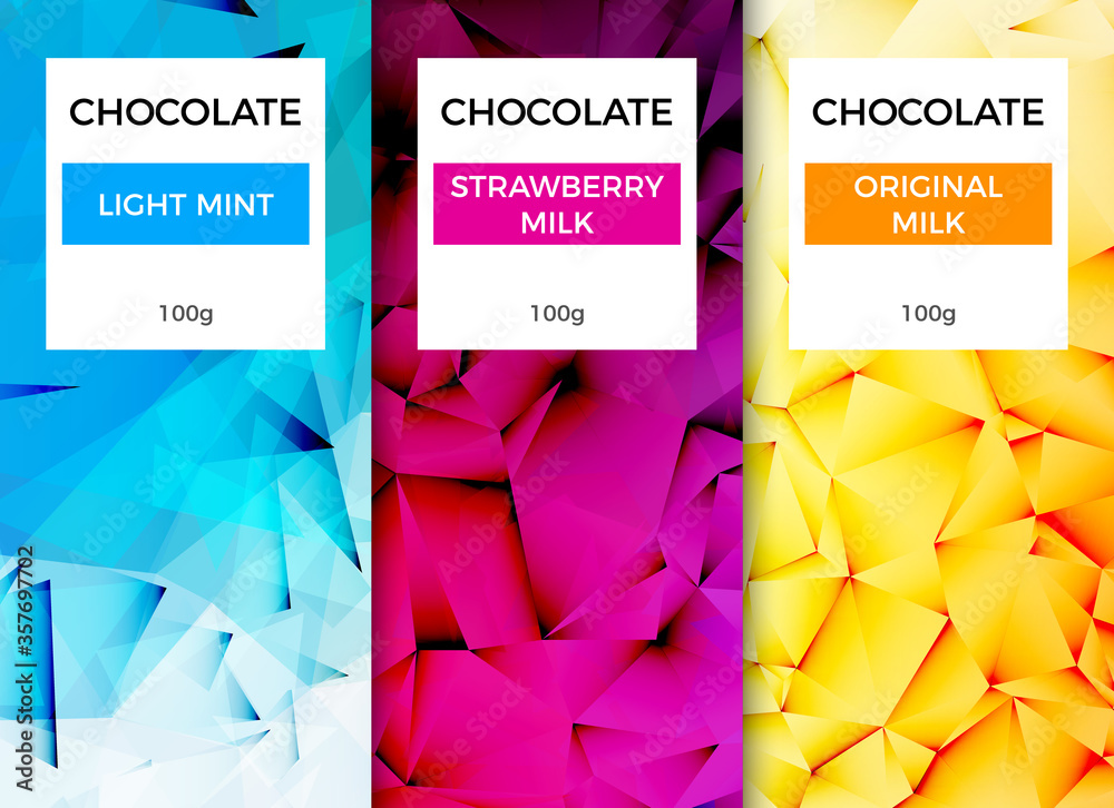 Chocolate bar packaging template design. Chocolate branding product ...