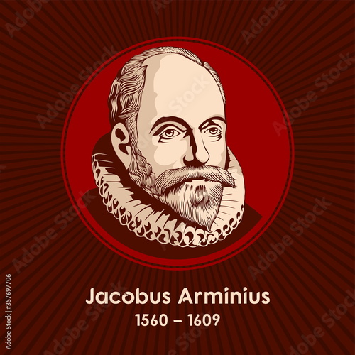 Jacobus Arminius (1560-1609), was a Dutch theologian from the Protestant Reformation period whose views became the basis of Arminianism. He served from 1603 as professor in theology at the University 