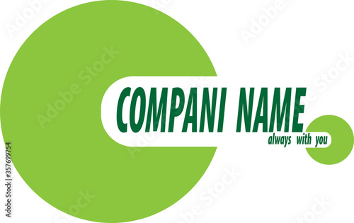 vector logo plain round green