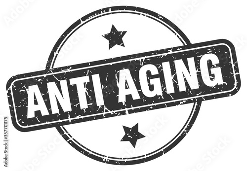 anti aging grunge stamp. anti aging round vintage stamp