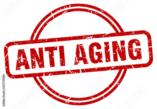 anti aging grunge stamp. anti aging round vintage stamp