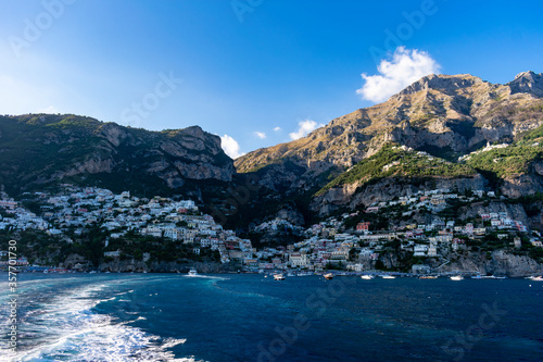 Italy, Campania, Positano - 14 August 2019 - View of the beautiful Positano
