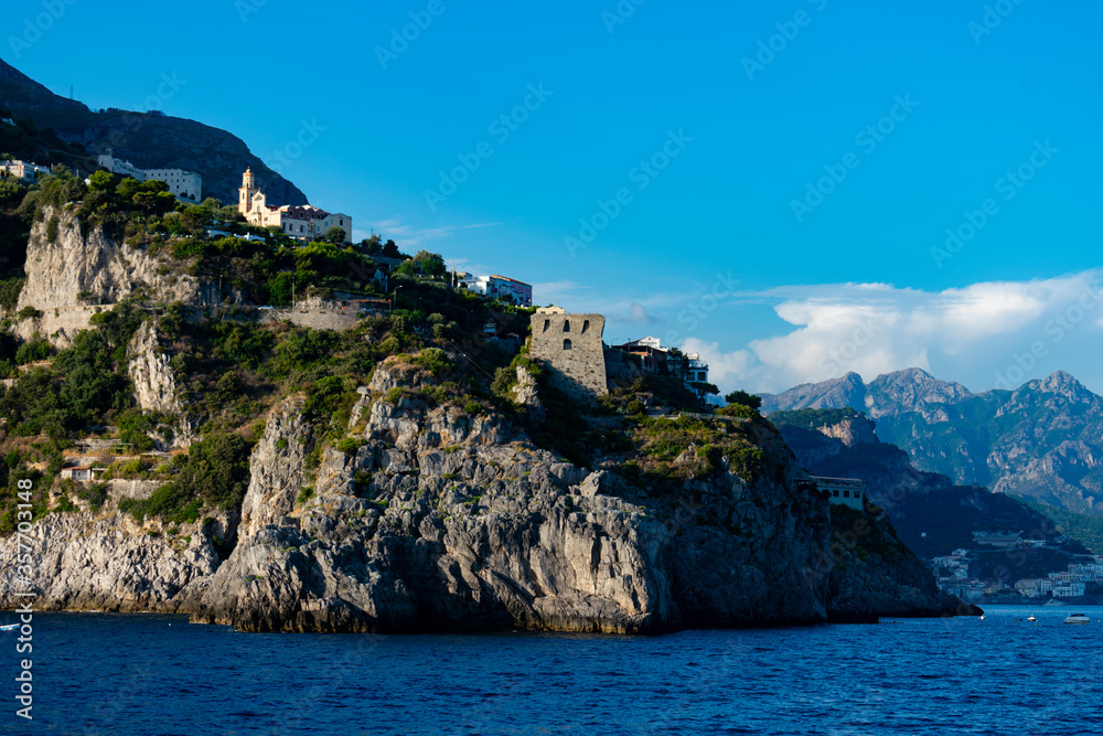 Italy, Campania, Amalfi Coast - 14 August 2019 - Glimpse of the Amalfi coast