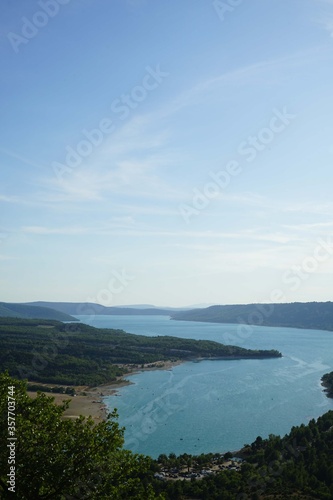 View of Sainte-Croix lake between the Verdon Gorges, France