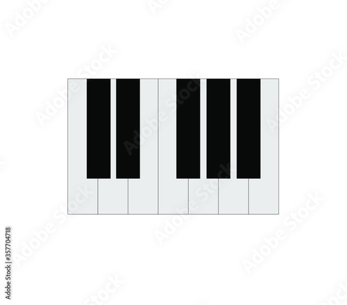 piano keys vector illustration
