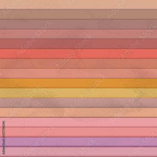 Seamless pattern of colored horisontal stripes in pastel orange and purple tones