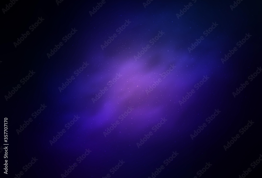 Dark BLUE vector pattern with night sky stars. Dark BLUE vector pattern with night sky stars.