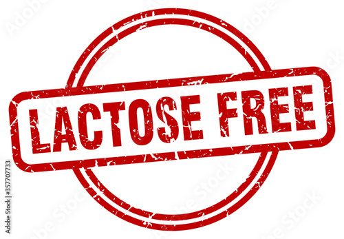 lactose free grunge stamp. lactose free round vintage stamp