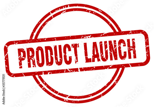 product launch grunge stamp. product launch round vintage stamp