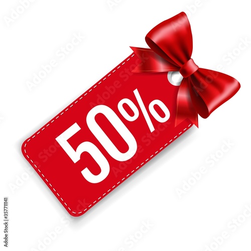 Sale Price Tags With Isolated White Background With Gradient Mesh, Vector Illustration
