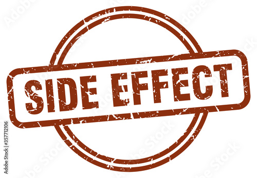 side effect grunge stamp. side effect round vintage stamp