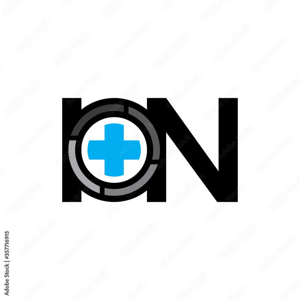 Fototapeta premium ION Plus logo design vector