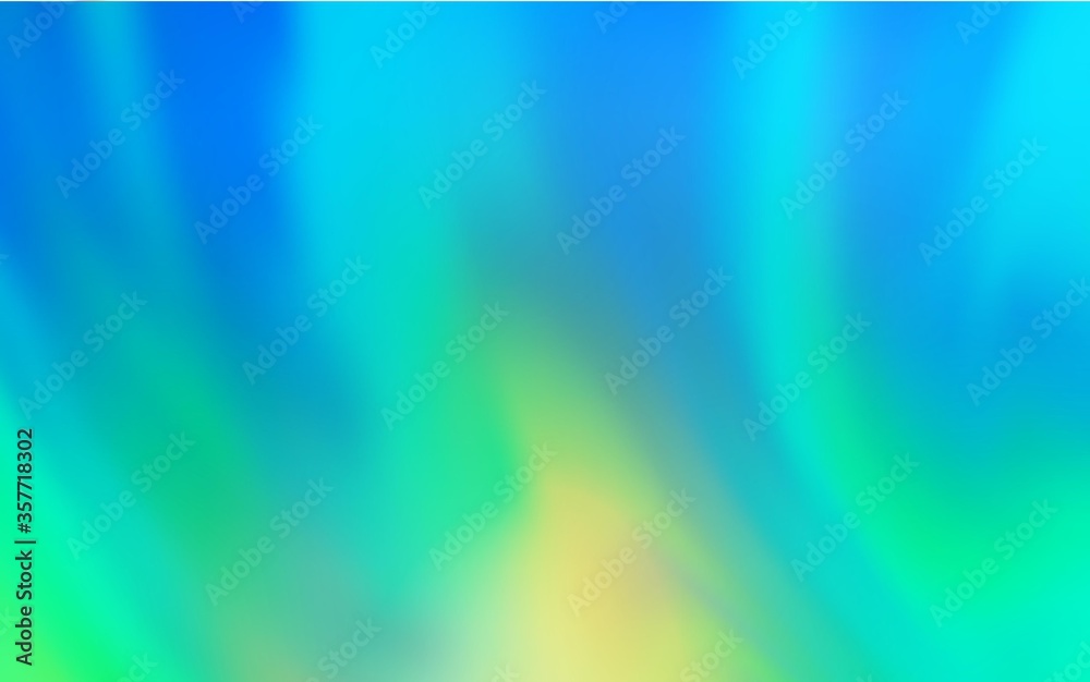 Light Blue, Green vector blurred and colored pattern.