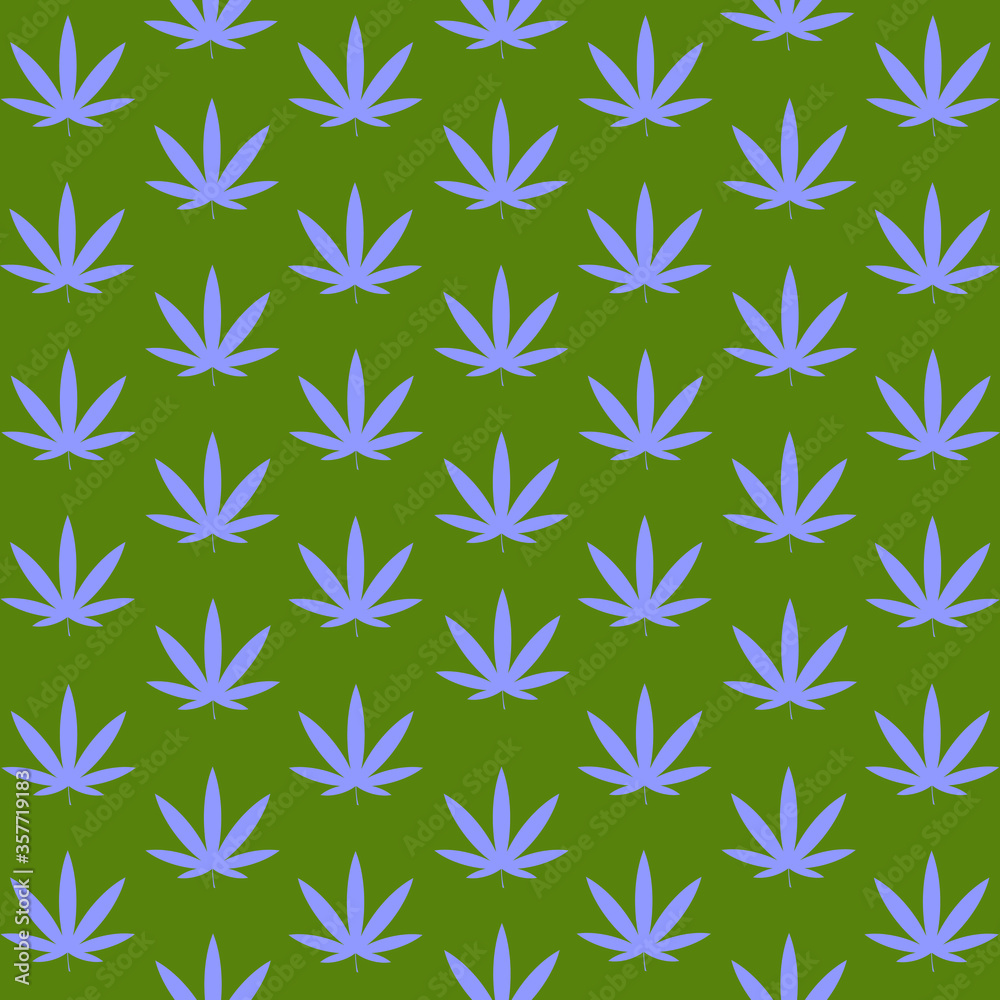 blue cannabis leafs over military green background blue cannabis leafs over military green background