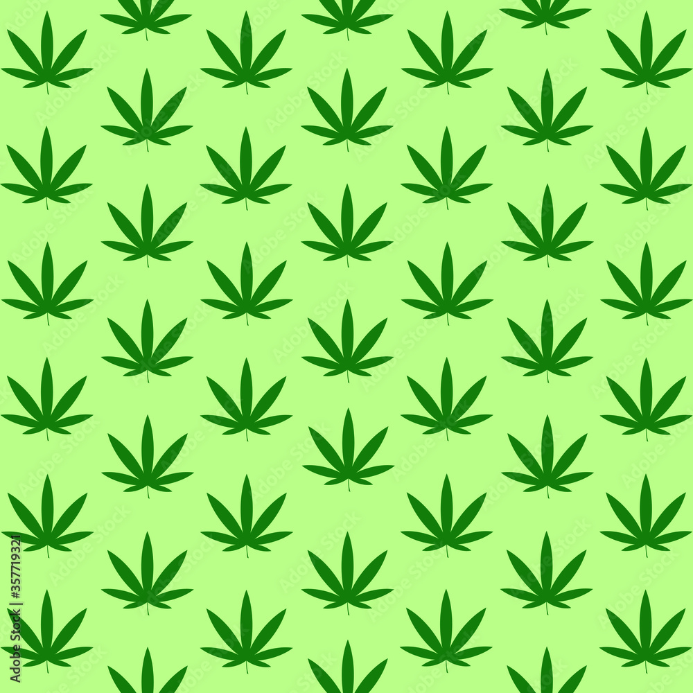 weed patterns over light green weed patterns over light green