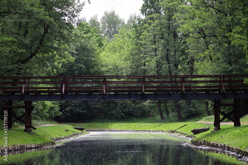 bridge over river in Poland ,park