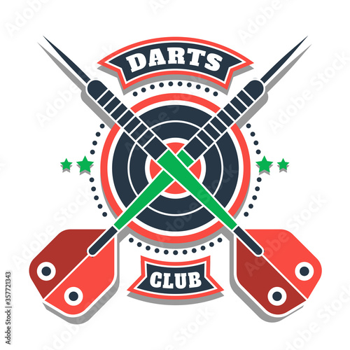 Darts tournament or club logo