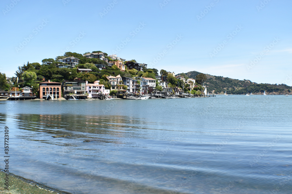 Multi Million Dollar Homes In Belvedere Marin County Looking Out At  Richardson's Bay 