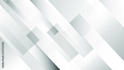 Abstract white square shape with futuristic concept background