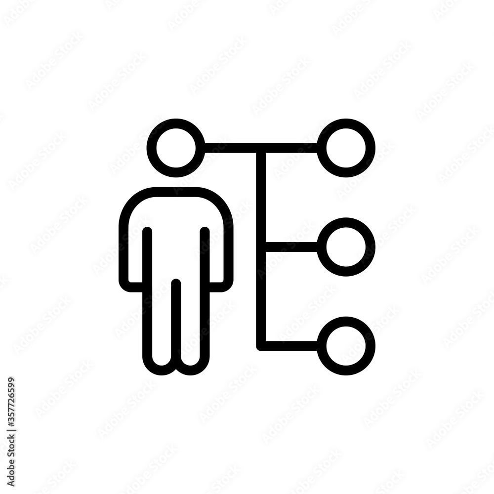 Networking concept line icon. Simple element illustration. Networking concept outline symbol design from Business strategy set. Can be used for web and mobile Networking concept line icon. Simple element illustration. Networking concept outline symbol design from Business strategy set. Can be used for web and mobile