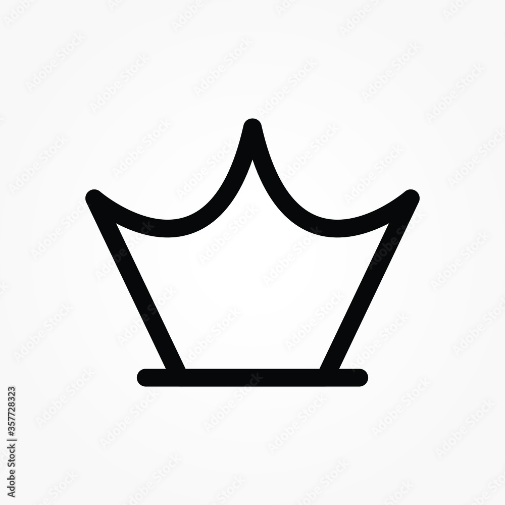 outline crown icon vector illustration outline crown icon vector illustration
