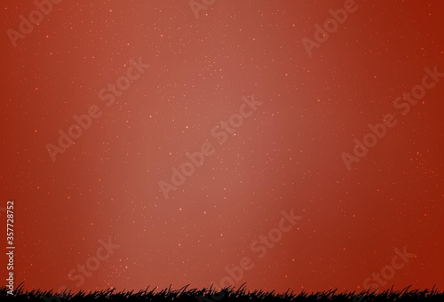 Light Orange vector background with galaxy stars.