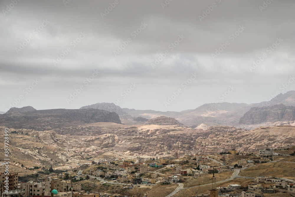 View over the City of Wadi Musa, Jordan