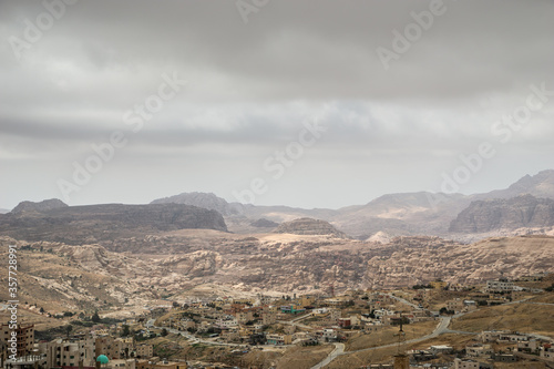 View over the City of Wadi Musa, Jordan