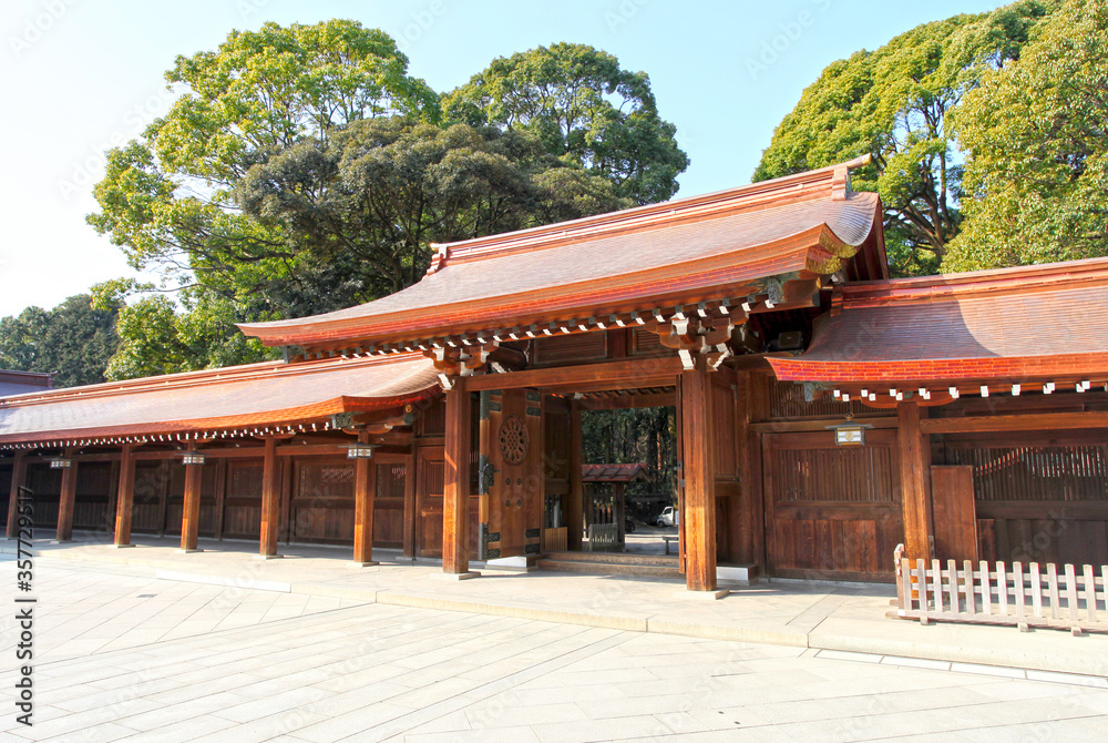 Meiji Shrine in Shibuya, Tokyo, Japan