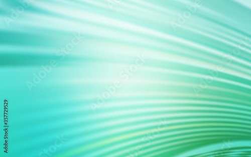 Light Green vector template with curved lines.