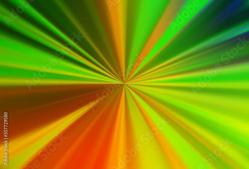 Light Green, Yellow vector colorful blur background.