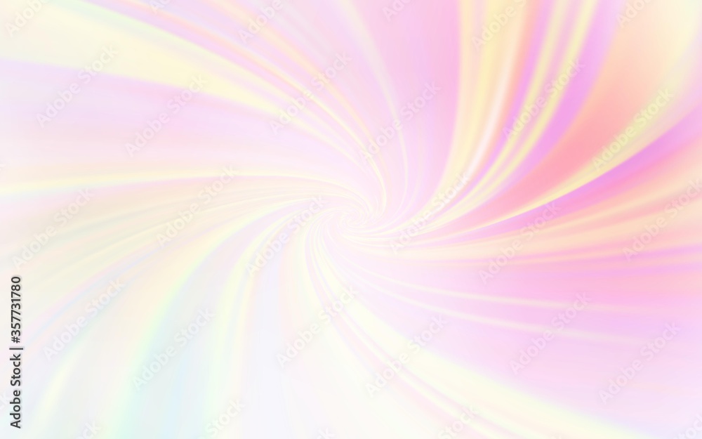 Fototapeta premium Light Pink, Yellow vector glossy abstract backdrop.