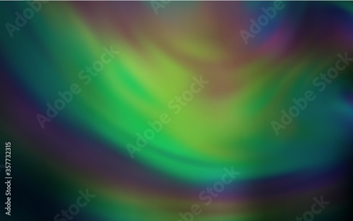 Dark Green vector colorful abstract background.