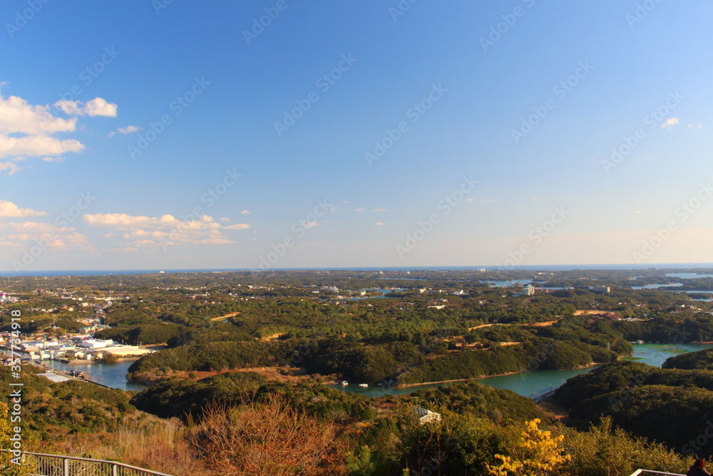 横山展望台から臨む伊勢志摩国立公園 Ise-Shima national park seen from Yokoyama Observatory
