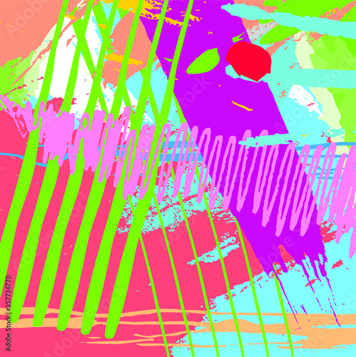 Abstract colourful paint brush and strokes, scribble lines pattern background. creative nice hand drawn and splash colours for your design. Nice tone colours fantasy stripes and grunge
