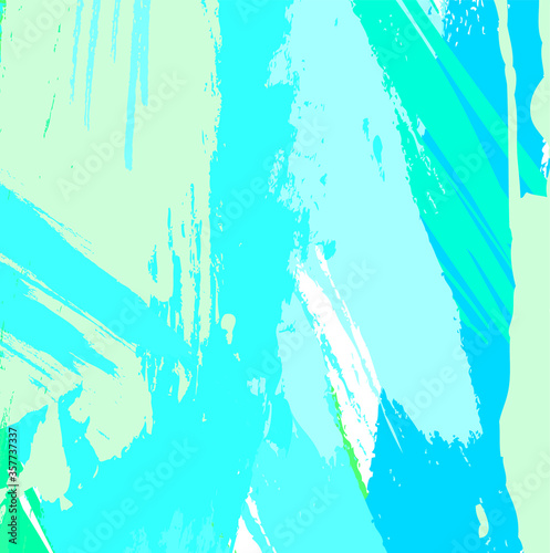 Abstract colorful green paint brush and strokes, scribble pattern background. colorful blue sky nice brush strokes and hand drawn backdrop. modern beautiful grunge and stripes background