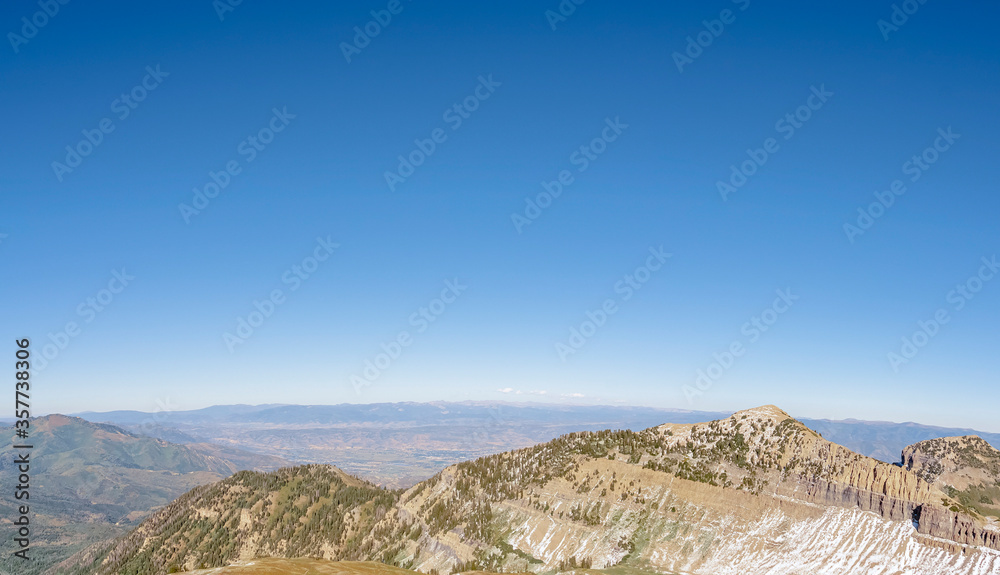Summit of Mount Timpanogos, Utah day light Summit of Mount Timpanogos, Utah day light