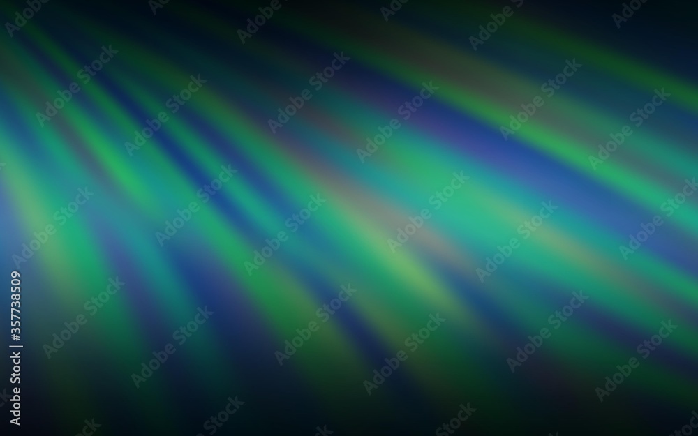 Fototapeta premium Dark Green vector background with straight lines.