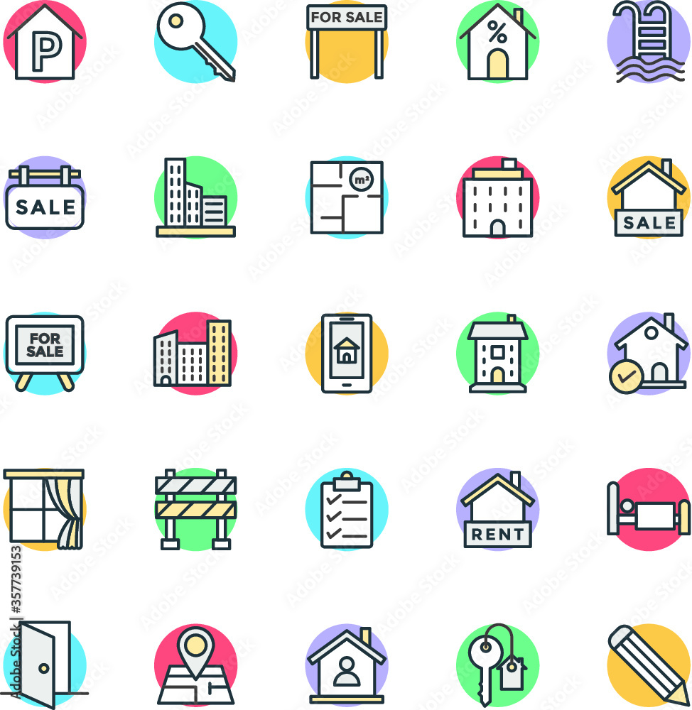 Real Estate Cool Vector Icons 4
Real Estate Cool Vector Icons 4