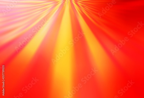 Light Orange vector blurred bright texture.