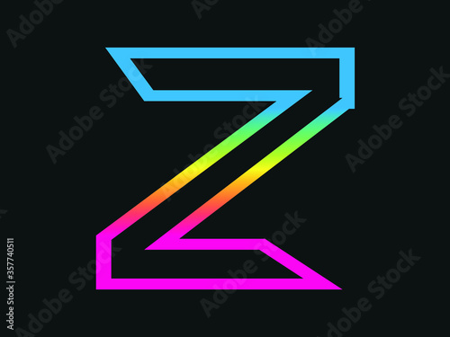 Fotografie Capital letter Z vector image
