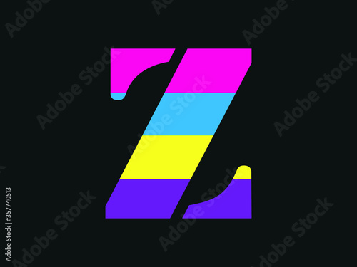 Fototapeta Capital letter Z vector image
