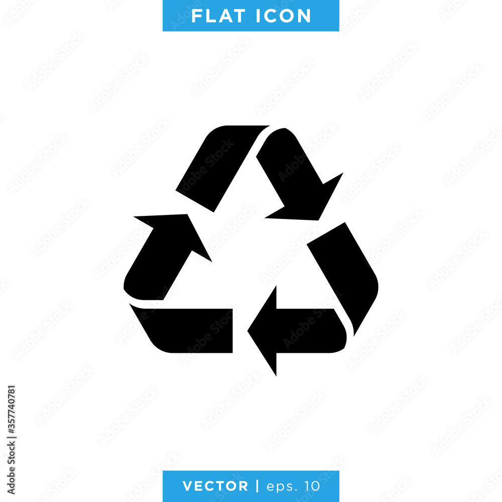 Recycle Icon Vector Logo Design Template Recycle Icon Vector Logo Design Template