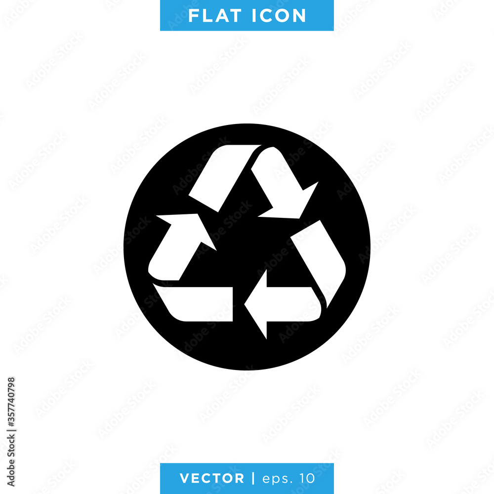 Recycle Icon Vector Logo Design Template Recycle Icon Vector Logo Design Template