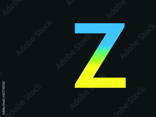 Capital letter Z vector image