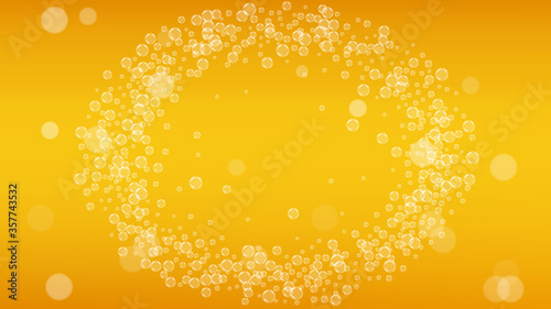 Oktoberfest background. Beer foam. Craft lager splash.