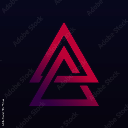 Triángulo  con degradado